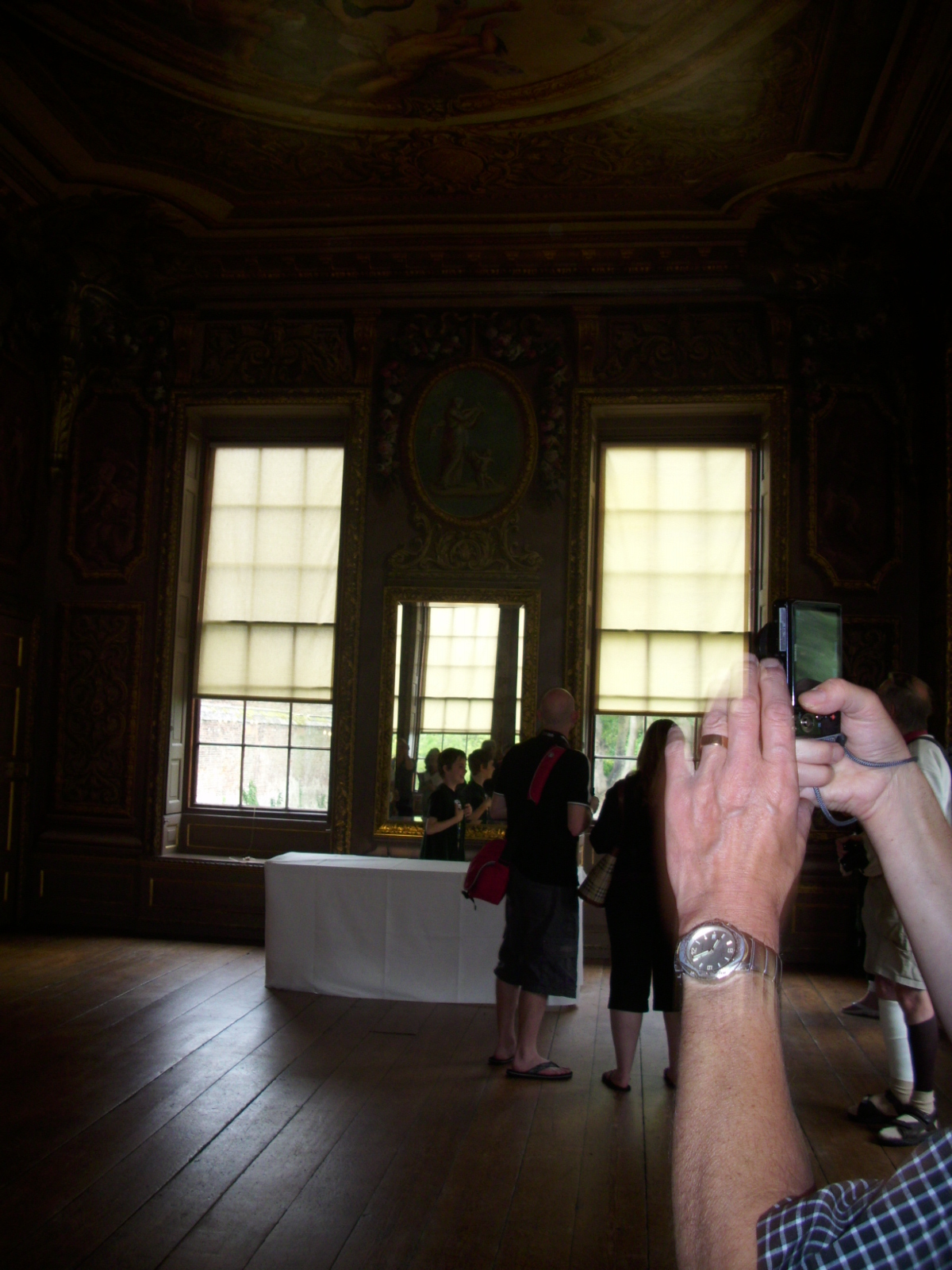Interior, looking out to the Thames.
