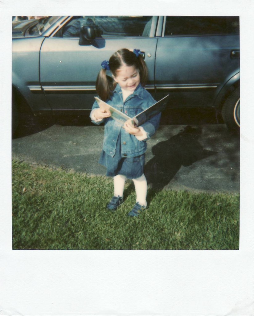 Always reading! Here I am in the 80s.