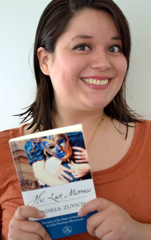 Andrea with Book