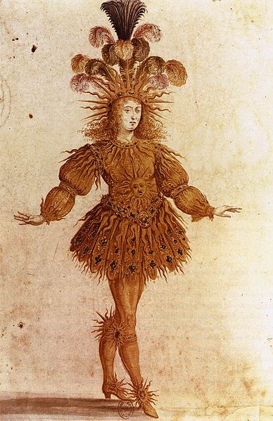 Louis XIV as the Sun in Le Ballet de la Nuit by Henri Gissey, 1653. Bibliothèque nationale de France.