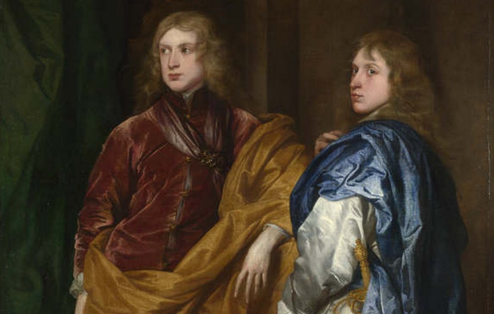 Detail from "Portraits of Two Young Englishmen", about 1635-40, Anthony van Dyck. © The National Gallery, London.