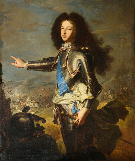 Louis de France, duc de Bourgogne (1682-1712). Painting: Hyacinthe Rigaud (1659–1743). Palais de Versailles.