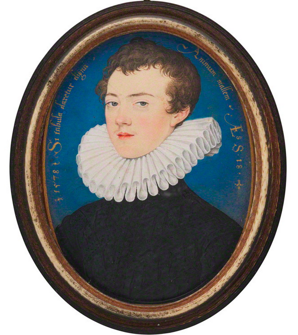 Francis Bacon, Viscount St Alban by Nicholas Hilliard, 1578. © The National Portrait Gallery, London
