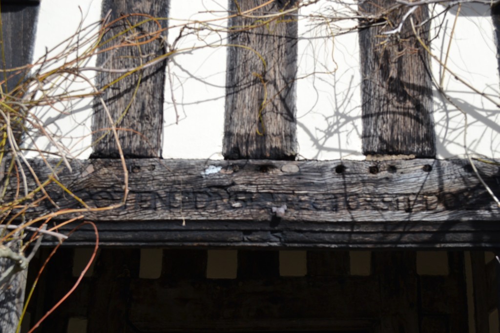 Carved Lintel, Blakesley Hall; Photo: Andrea Zuvich