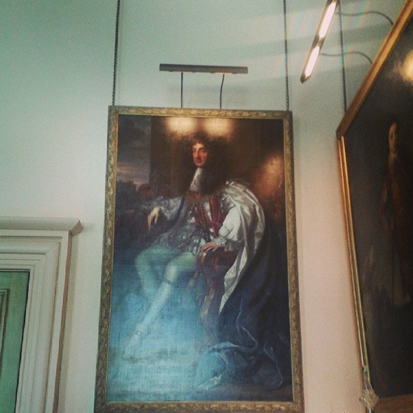 To the left of this is a painting of King Charles II.