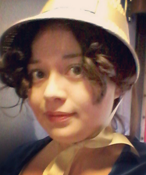 In a bonnet!