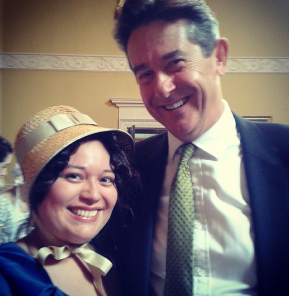 Andrea with Adrian Lukis