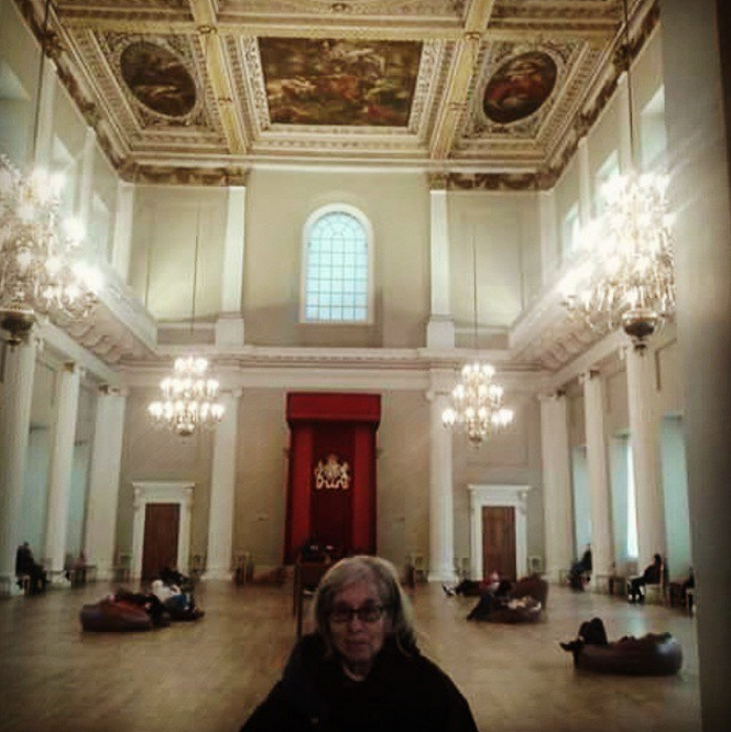Myra outside Kensington Palace